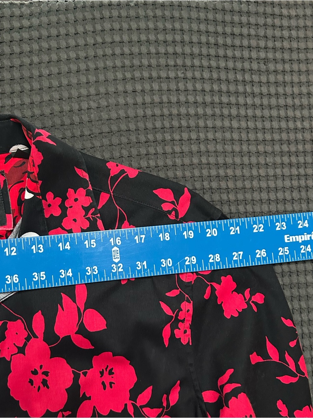 Rock Roll N Soul Black & Red Floral Polka Dot Men's Shirt Large - Picture 7 of 8